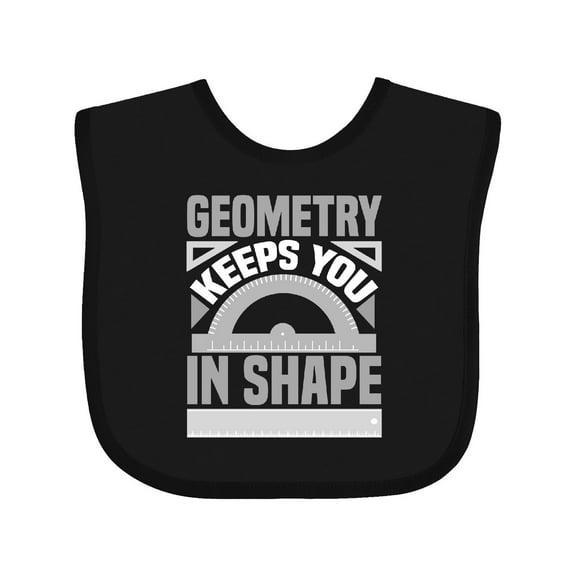 Inktastic Geometry Math Geek Funny School Boys or Girls Baby Bib