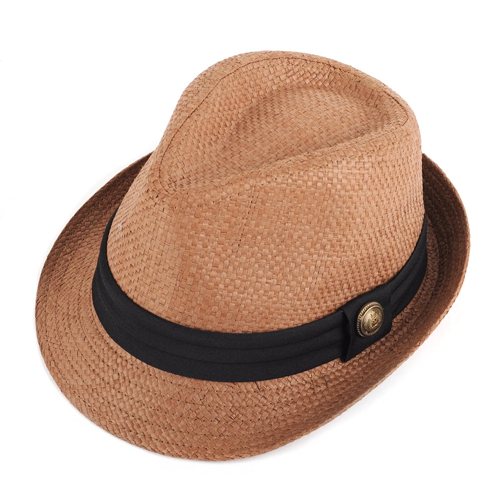 WESTEND Unisex Short Brim Fedora Hats for Men & Women + Panama Hats