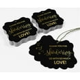 thumbnail image 5 of Inkdotpot Pack Of 100 Real Gold Foil Bracket Shape Paper Tags Thank You Baby/ Bridal Shower Favor Hang Tags, 5 of 7
