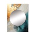 thumbnail image 2 of Designart "Meditative Minimalism" Abstract Painting Mirror Wall Decor - Modern Beige Abstract Large Mirror For Wall Art Decor - 40" x 30" Inch, 2 of 5