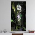 thumbnail image 2 of DesignArt Grande Horloge Murale en Verre Teinté Vert Multicolore, 2 of 2