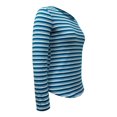 thumbnail image 3 of Playera George Talla G Manga Larga Estampado Rayas Azules, 3 of 4