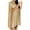 Gold, variant on Odeerbi Women 2025 Casual Shrring Solid Dress O-Neck Long Sleeve Mini Dress Silver