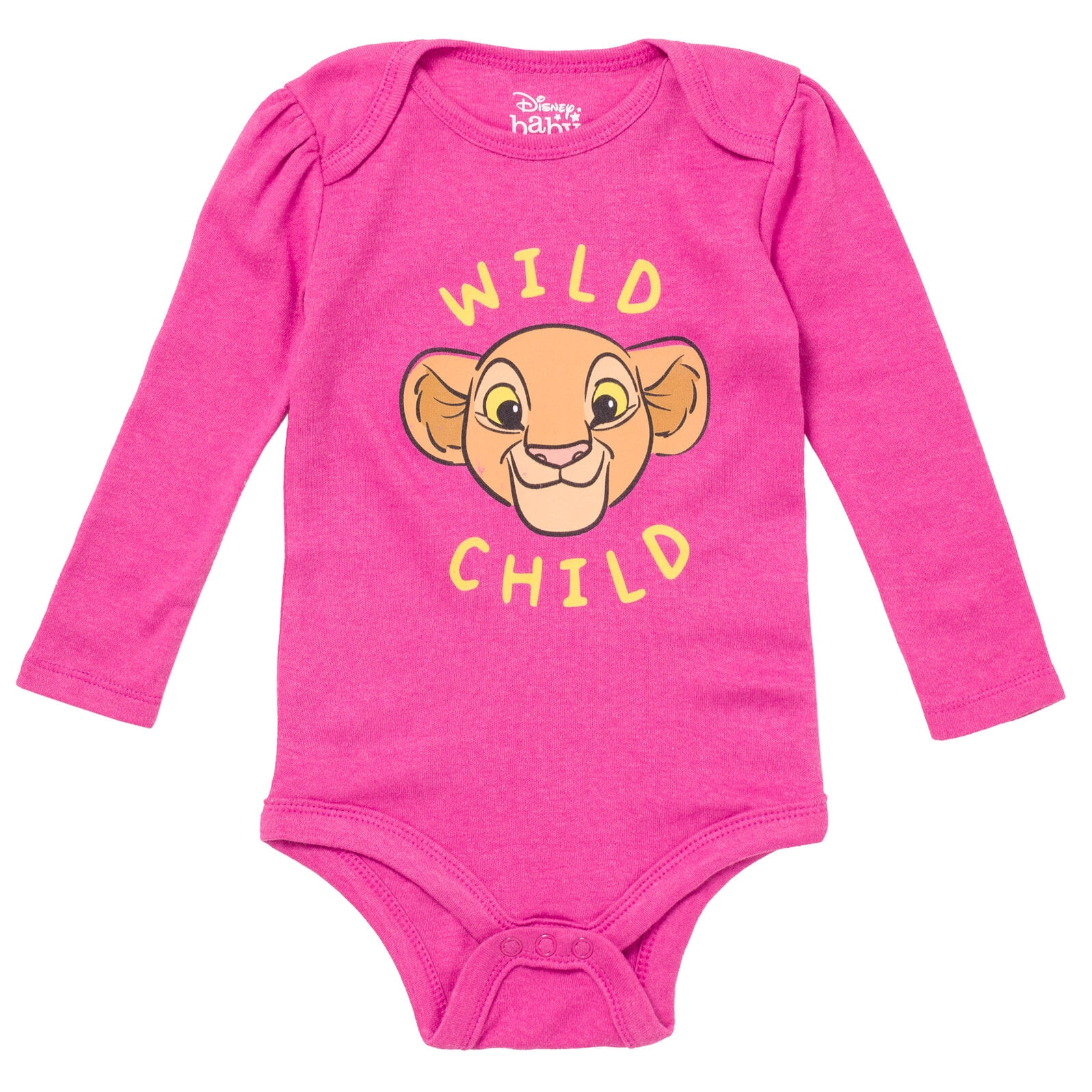 Disney Lion King Simba Timon Pumbaa Newborn Baby Girls 5 Pack Bodysuits Newborn to Infant