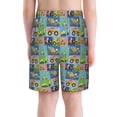 thumbnail image 3 of Rocae Construction Machinery for Teen Beach Trunks Boys Swim Trunks with Compression Liner Quick Dry Board Shorts, 3 of 9