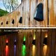 thumbnail image 3 of Luces solares de pared para exteriores LED impermeables solares hacia arriba y hacia abajo luces solares para escaleras 7 colores cambiantes luces de patio al aire libre para patio trasero jardín garaje camino 2 unidades Zhivalor CWY-0216, 3 of 5