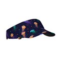 thumbnail image 2 of Disketp Sea Jellyfish Sun Visors for Women Men Unisex Tennis Golf Visor Hat Adjustable Summer Hats Sport Outdoor Visor Hat UV Protection Cap, 2 of 8
