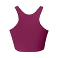 thumbnail image 5 of Women's Solid Swimwear Tankini Top Swim Shirt For Beach Water Activities, 5 of 5