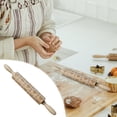 thumbnail image 4 of Iumwxz Popular on Walmart Valentine'S Day Rose Rolling Pin Wooden Carving Rolling Pin Cookies Dough Stick home decor christmas clearance outdoors indoor, 4 of 5