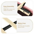 thumbnail image 4 of 4 EVER WINNER Twin Floating Bed Frame with LED Lights, LED Upholstered&nbsp;Platform Bed Frame with Diamond Tufted Headboard, Pink LED Bed Frame for Bedroom, Pink, 4 of 7
