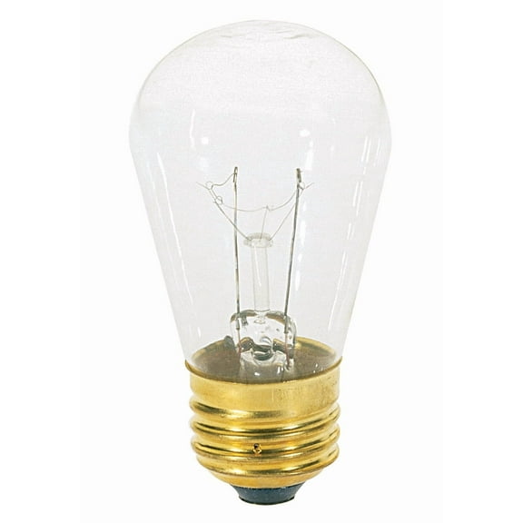 Satco Lighting S4565 Single 11 Watt Dimmable Medium (E26) Incandescent Bulb - Clear