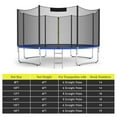 thumbnail image 4 of Topcobe Trampoline Safety Replacement Protection Enclosure Net, Outdoor Trampoline Accessories-16 ft, 4 of 10