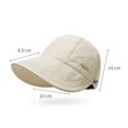 thumbnail image 4 of Mightlink  Wide Brim Hat Sun Protection Anti-UV Adjustable Head Circumference Foldable Gardening Travel Sun Hat, 4 of 7
