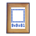 thumbnail image 1 of Square Area Blue Illustration Pattern Photo Frame Exhibition Display Art Desktop Painting, 1 of 3