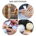 thumbnail image 5 of pegatinas para uñas con purpurina dorada y plateada, 5 of 5