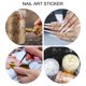 thumbnail image 5 of pegatinas para uñas con purpurina dorada y plateada, 5 of 5