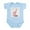 Sky Blue, variant on CafePress - Grandpa's Little Peanut Infant Bodysuit - Baby Light Bodysuit, Size Newborn - 24 Months