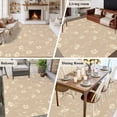 thumbnail image 5 of 8x10 Area Rugs for Living Room, Beige Floral Non Slip Area Rugs for Kitchen Bedroom Entryway, Vintage Spring Botanical Flowers Washable Carpet Runner Rug Floor Mats for Bedroom Home Decor, 5 of 8