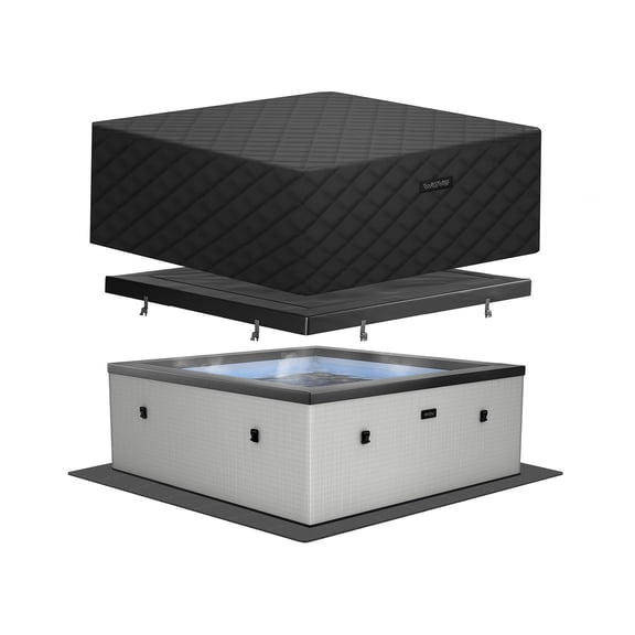 Wave Garda | 6 Person Eco Foam Hot Tub | EnergySave Bundle | Graphite Gray