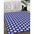 thumbnail image 3 of Ahgly Company Tapis Rond Lavable en Machine Intérieur Denim Bleu Foncé, 4 Pieds Rond, 3 of 7
