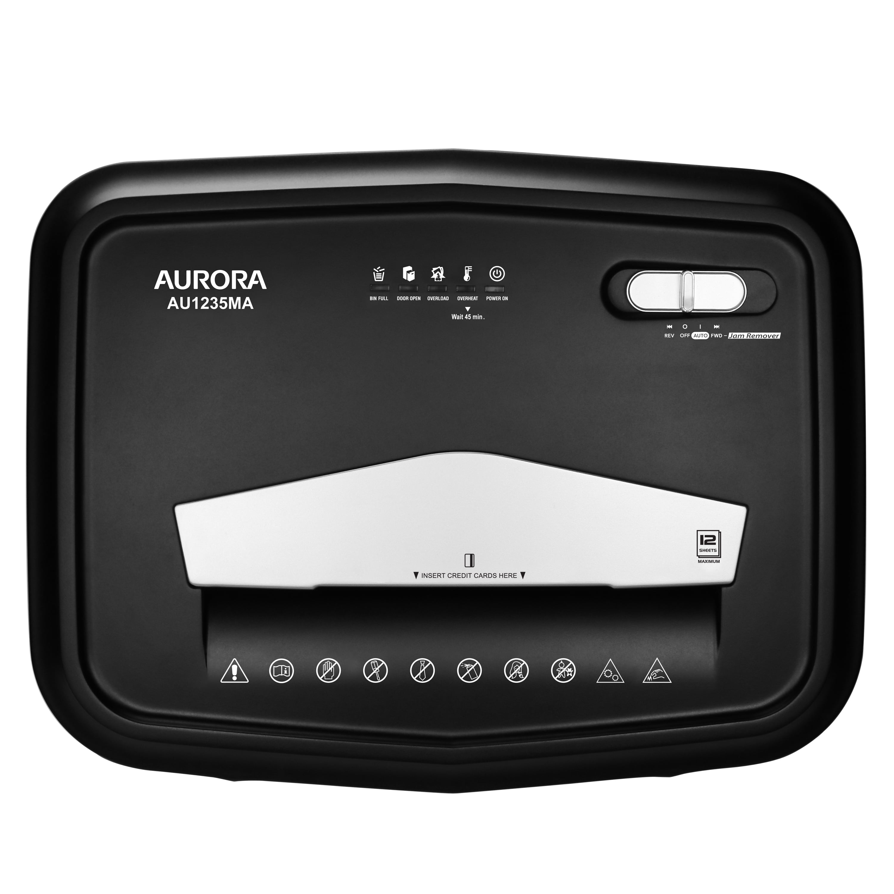 Aurora AU1235MA Professional Grade 12-Sheet High Security Micro-Cut Paper and Credit Card Shredder/ 20 Minutes Run