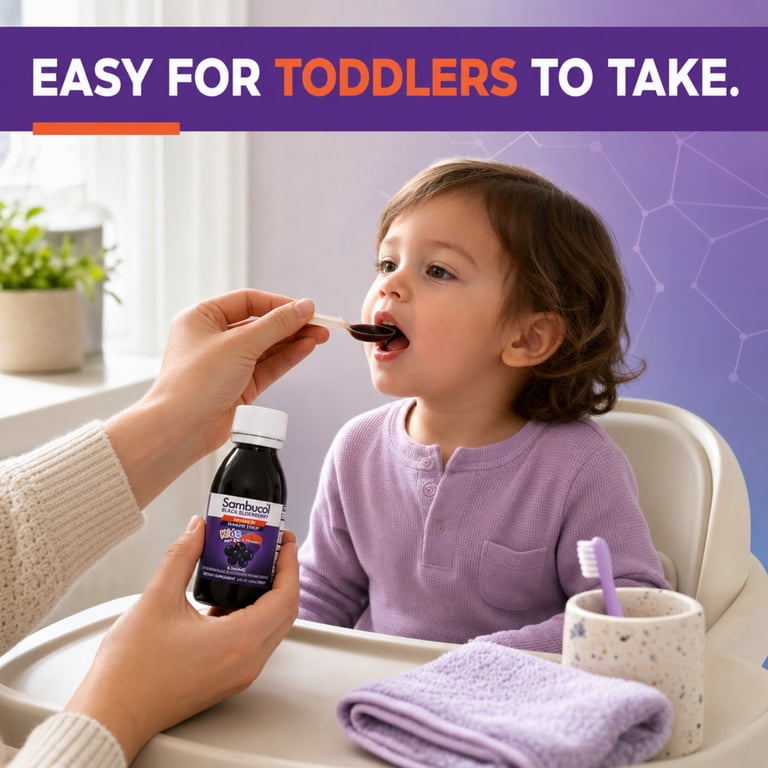 Sambucol Black Elderberry Syrup For Kids, 4oz photo 6