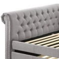 thumbnail image 2 of Full Daybed with Chesterfield Style and Button Tufting, Gray, 2 of 5