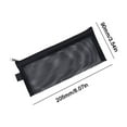 thumbnail image 3 of FAMTKT Pencil Case, Mesh Pencil Pouch, Large Capacity Pencil Bag, Clear Pencil Case Transparent Stationary Organizer Bag for Office Supplies, 3 of 5