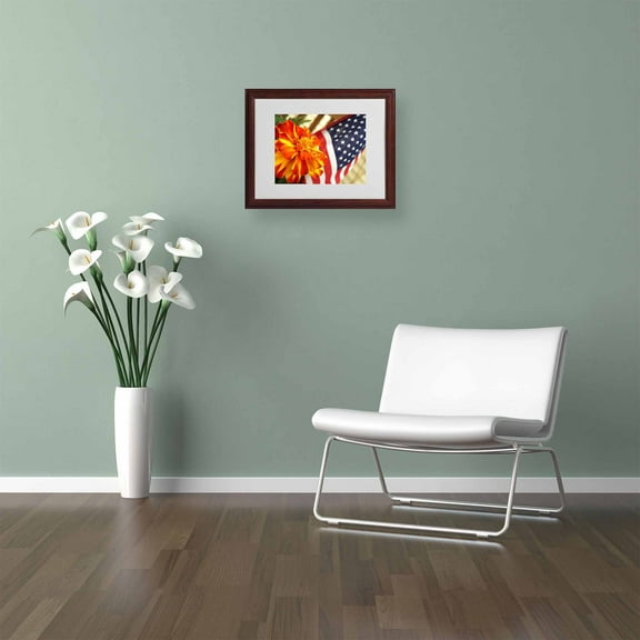 Trademark Fine Art "Grace in Honor" Canvas Art by Monica Fleet, Wood Frame