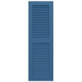 thumbnail image 6 of Ekena Millwork 18"W x 32"H True Fit PVC Two Equal Louver Shutters, Sojourn Blue (Per Pair - Hardware Not Included), 6 of 11
