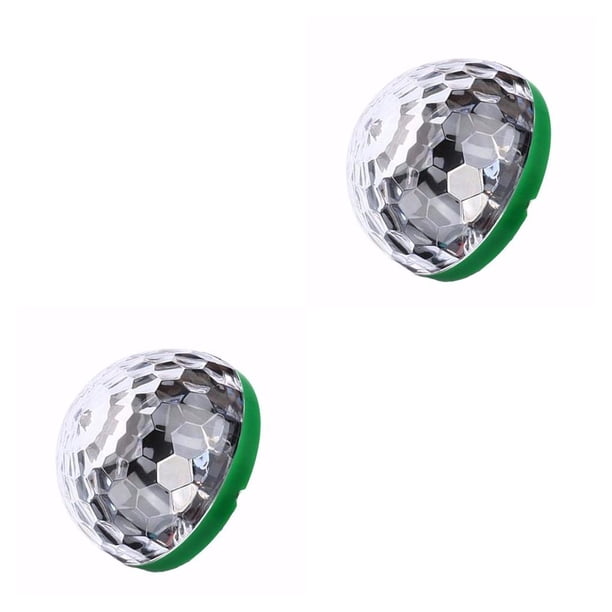 Kearding Miniluz de escenario LED para discoteca, lámpara portátil con USB para DJ, fiesta familiar, Bar, Club, efecto de escenario, teléfono USB 2piezas