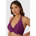 thumbnail image 3 of Gorgeous - Top de Bikini Texturizado para Mujer (Ciruela), 3 of 3