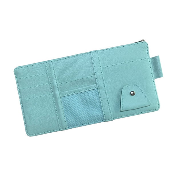 Speravity Bolsa para parasol de coche, tarjeta, gafas de sol, bolsa con cremallera, funda de soporte de almacenamiento para teléfono móvil, organizador Automoción decorativa y accesorios Azul Speravity VI015250-04B