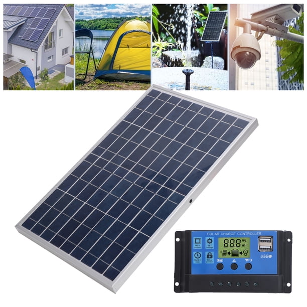 Controlador De Carga Solar, Panel Solar De Prevención Múltiple Portátil 12V IP65 Impermeable Para Acampar