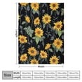 thumbnail image 4 of Nawypu  Sunflower Blanket Sunflowers Flannel Throw Blanket for Couch Sofa Bed Living Room Sunflower Decor Sunflower Gift for Women, 4 of 6
