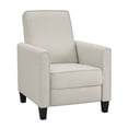 thumbnail image 4 of Mudah Fabric Upholstered Push Back Reclining Chair, Beige, 4 of 10