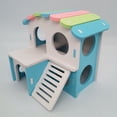 thumbnail image 3 of Columpio de colores para hámster Juguete para hámster Nido Puente arcoíris Suministros para mascotas Juguete Suministros para hámster, 3 of 5
