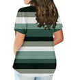 thumbnail image 5 of Patlollav Plus Size Tops For Women Short Sleeve Round Neck Tee Loose Fit Tunic Summer Shirts L-Xxxxxl, 5 of 6