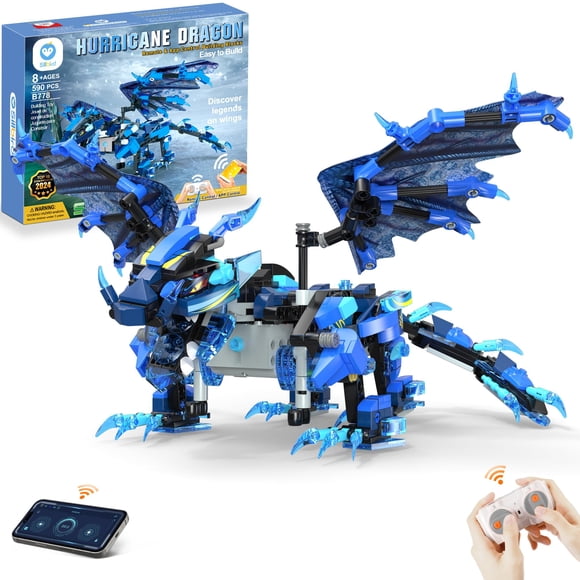 Kit de construcción Sillbird Dragon con mando a distancia para niños de 8 a 12 años