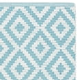 thumbnail image 5 of SAFAVIEH Montauk Tryik Geometric Diamonds Cotton Area Rug, Light Blue/Ivory, 3' x 5', 5 of 6
