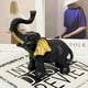 thumbnail image 5 of Adorno de resina de elefante dorado | Elegante decoración de escritorio con detalles dorados | Regalo decorativo para el hogar y la oficina para adultos y personas mayores, 5 of 6
