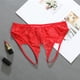 thumbnail image 3 of Gibobby Ropa Interior Elástica para Mujer Calzoncillos encaje sexy para mujer Bragas ahuecadas Bragas encaje ganchillo Tangas G String Lencería Ropa interior（Rojo， M), 3 of 5