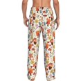 thumbnail image 3 of Picia Squirrel Nuts Mushroom Mens Soft Woven Cotton Elastic Waistband Sleep Pajama Pant Lounge Sleep Pant With Pockets And Drawstring-Medium, 3 of 9