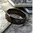 thumbnail image 6 of Tungsten Rings for Men Wedding Bands for Him 6mm Black Multi-Faceted, 6 of 7