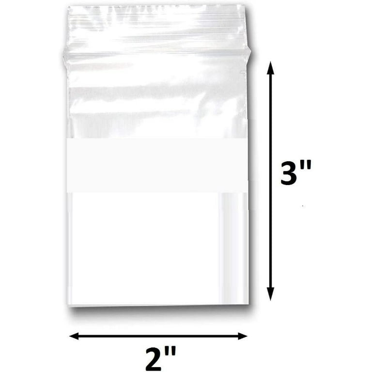 3 x 3 Zip Top Seal lock Reclosable Bags Clear Plastic Zip Seal 2mil Poly  Bags
