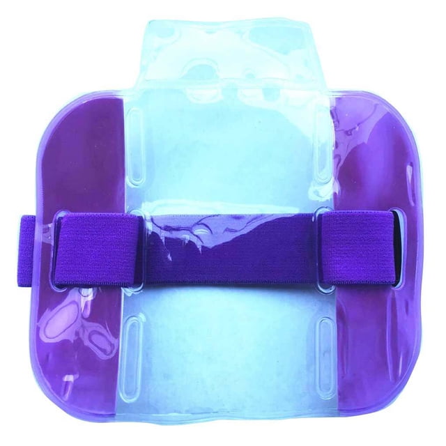 Wear-resistant Card Holder Dustproof Cards Sleeve Scratch Proof Transparent Elastic Adjustable Clip Adjustable Elastic Storage Bag for Outdoor Purple