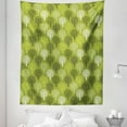 thumbnail image 1 of Leaves Tapestry, Repetitive Botanical Theme Abstract Trees Motifs Art Pattern, Fabric Wall Hanging Decor for Bedroom Living Room Dorm, 5 Sizes, Olive Green Apple Green, by Ambesonne, 1 of 1