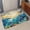 Turquoise Lake Blue Tan, variant on Small Door Mat Indoor Outdoor 15.7"x23.6", Sage Green Ombre Absorbent Non Slip Entry Rug, Sage Green White Gradient Modern Low Profile Welcome Mat for Front/Side Door Apartment Entrance Bathroom