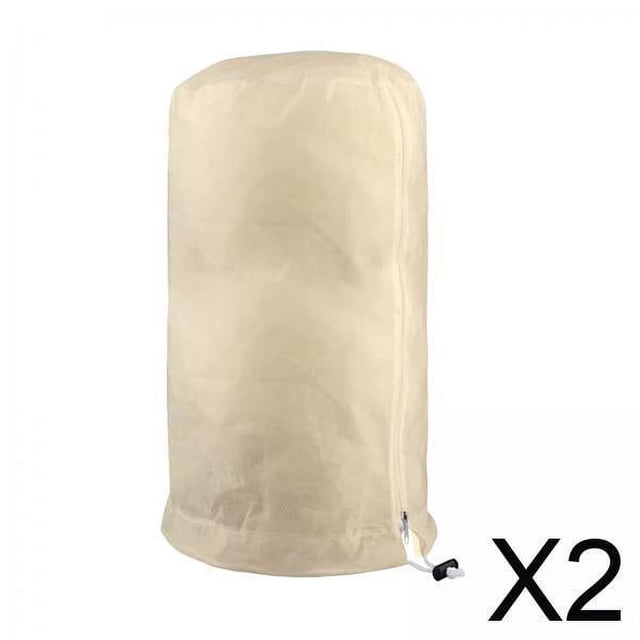 2xbolsa Protectora Para Plantas, Chaqueta De Invierno Para Arbustos, Protección Contra Heladas, Color Beige, 80cm X 100cm