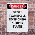 thumbnail image 4 of (2 Pack) Diesel Flammable No Smoking No OSHA Danger Sign 12 Inch X 18 Inch Plastic Sign, Weather Resistant, UV Protected for Workplace, Business, and Construction Site, Made in the USA, 4 of 8